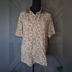 Vintage Natural Issue Hawaiian Shirt sz Large